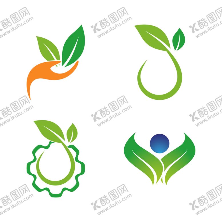 编号：34097605190831249867【酷图网】源文件下载-绿色植物图标