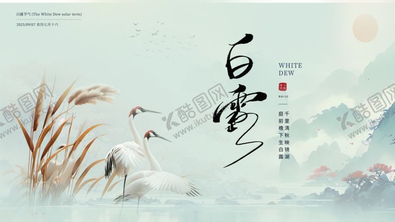 编号：59036610120116208281【酷图网】源文件下载-白露海报