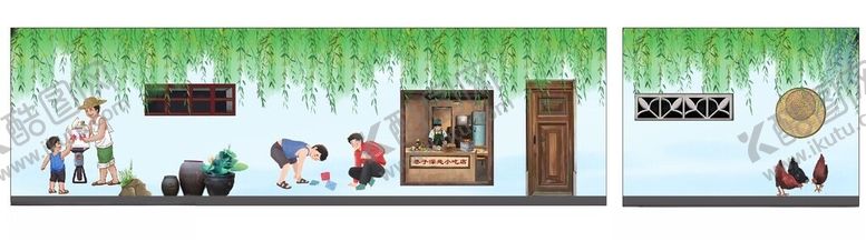 编号：91700412201009005611【酷图网】源文件下载-古典墙绘