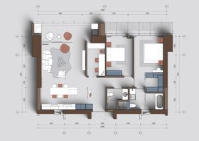 现代简约风格房屋平面图