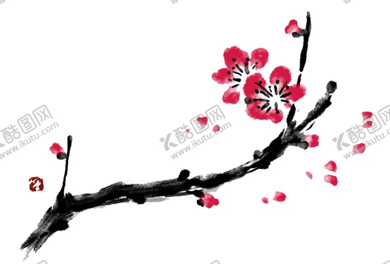编号：94849606271221086385【酷图网】源文件下载-中国风水墨梅