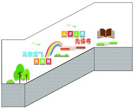 学校楼道文化墙造型