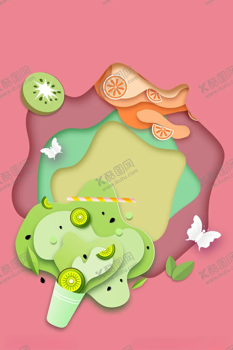 编号：48826502122002173989【酷图网】源文件下载-夏天水果背景
