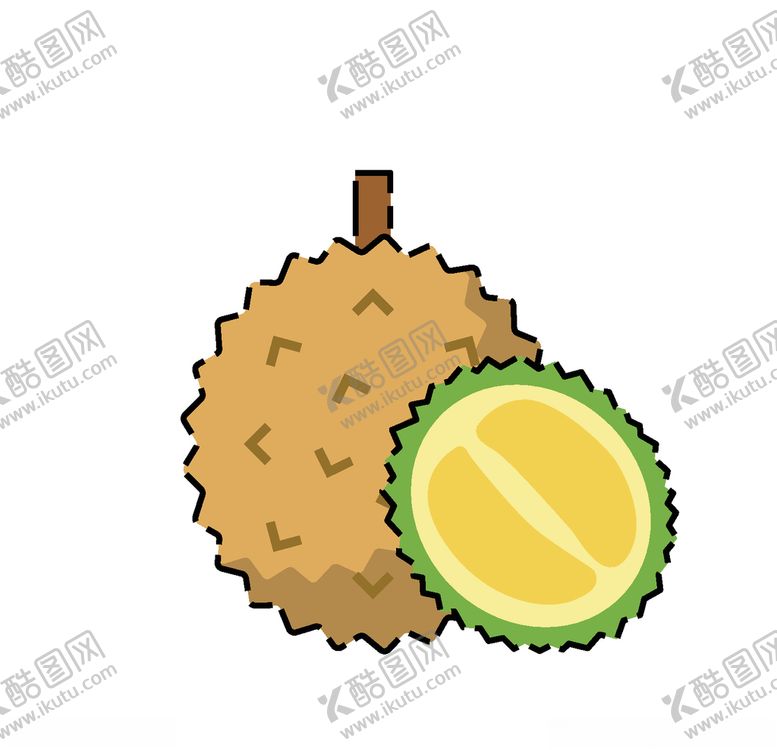 编号：45184004210234156895【酷图网】源文件下载-卡通榴莲