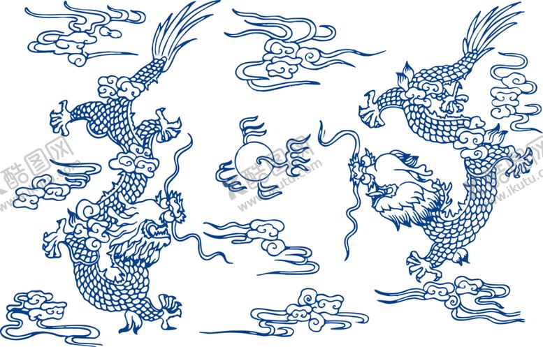 编号：15840309200639206757【酷图网】源文件下载-青花瓷图案