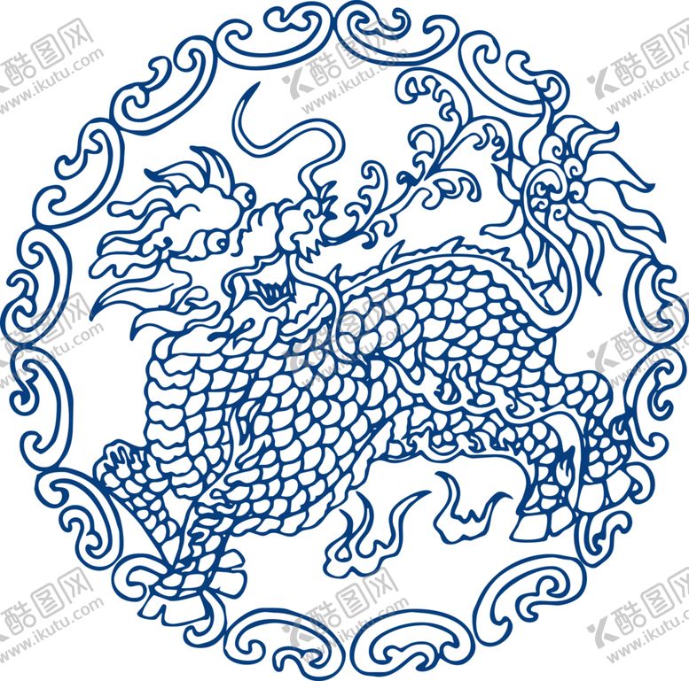 编号：66368104300711297077【酷图网】源文件下载-青花瓷图案