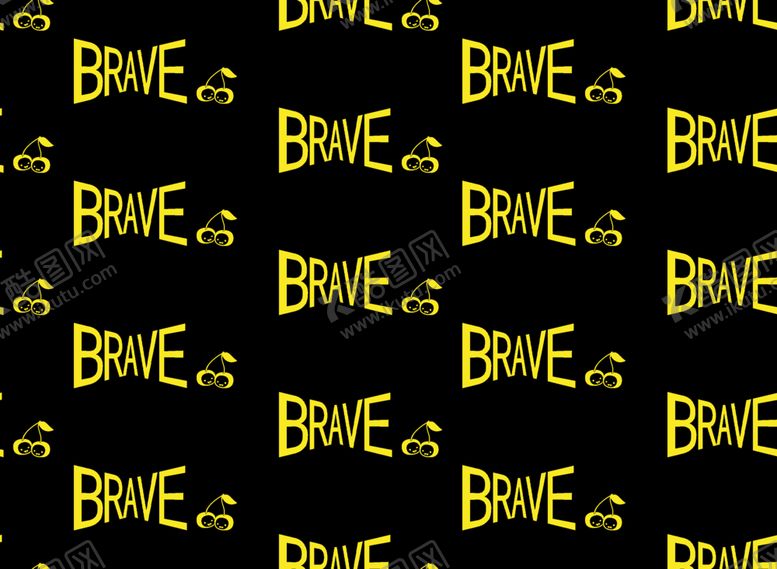 编号：31700409240501552468【酷图网】源文件下载-时尚英文殷桃无限循环无缝拼接图