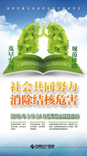 肺结核画册海报