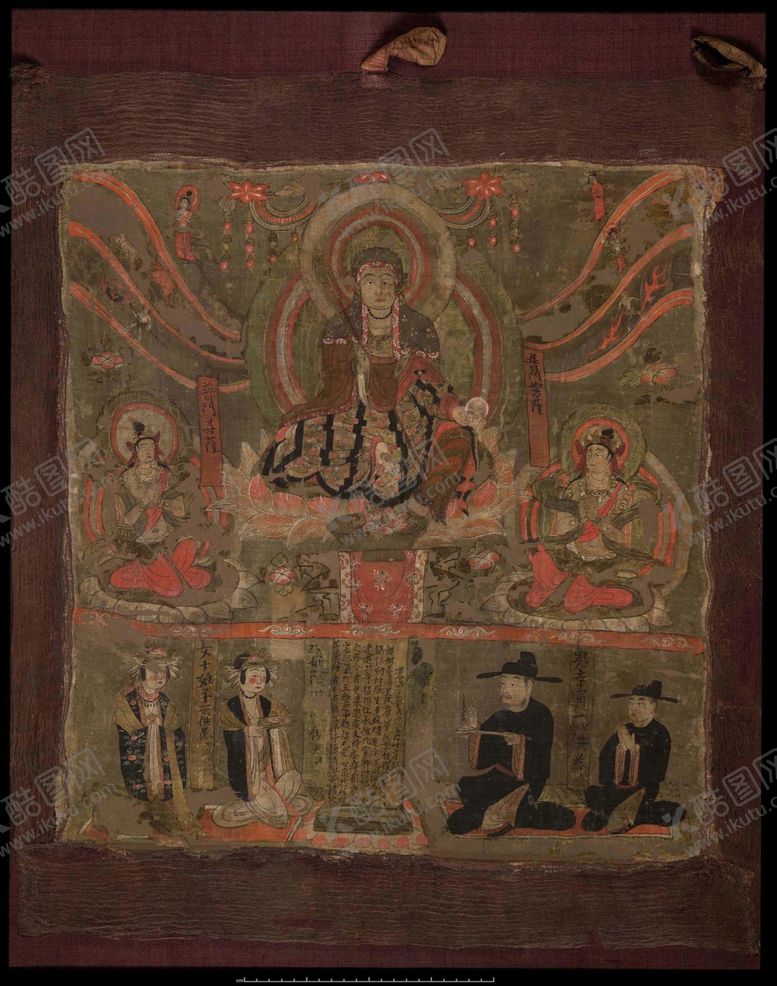 编号：93297707141257531332【酷图网】源文件下载-敦煌风格绘画图案