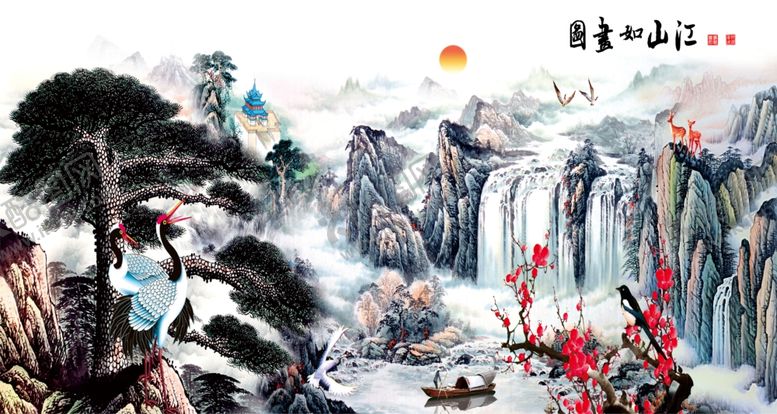 编号：32220106251012578668【酷图网】源文件下载-江山如画