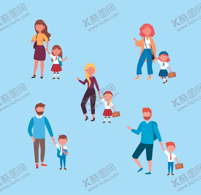 编号：55060310041419227921【酷图网】源文件下载-学生日常生活主题插画