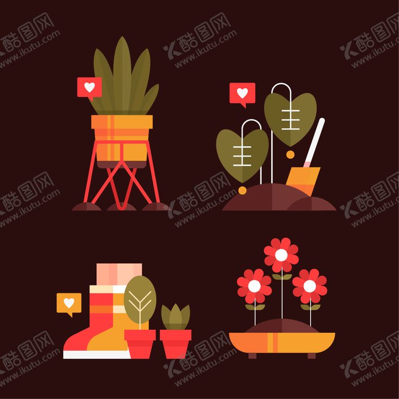 编号：51428310080500455317【酷图网】源文件下载-园艺相关元素