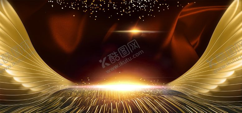 编号：10334609230141075263【酷图网】源文件下载-金色颁奖晚会年会海报背景素材