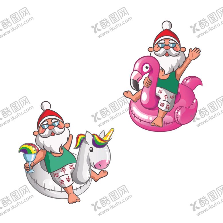 编号：64648001290127394636【酷图网】源文件下载-圣诞老人矢量