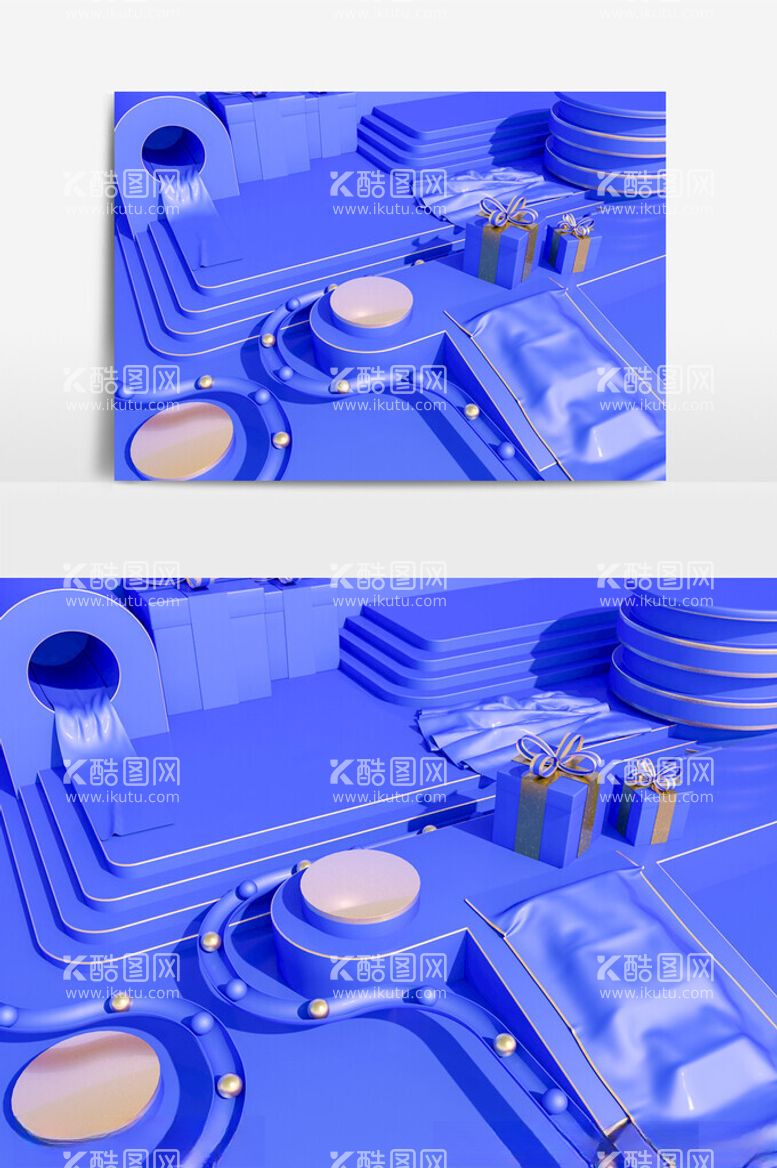 编号：70001712210120331400【酷图网】源文件下载-C4D美陈装置模型