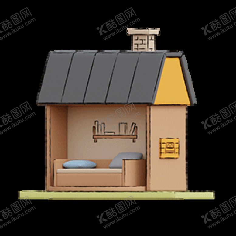 编号：51898801250438282389【酷图网】源文件下载-BnB民宿房间3d卡通可爱旅行