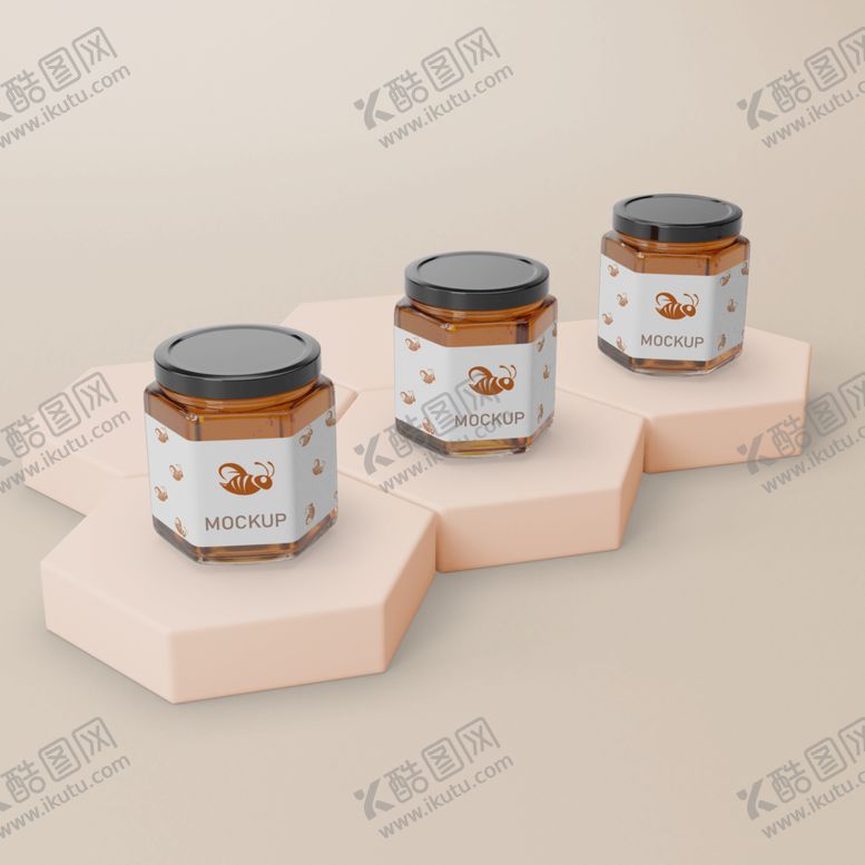 编号：68501709272209302509【酷图网】源文件下载-蜂蜜瓶样机
