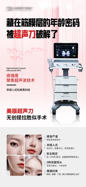 医美仪器超声刀海报