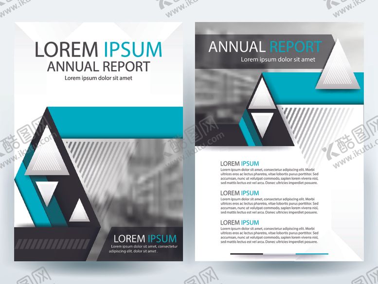 编号：76802207032128098986【酷图网】源文件下载-蓝黑几何风宣传册设计