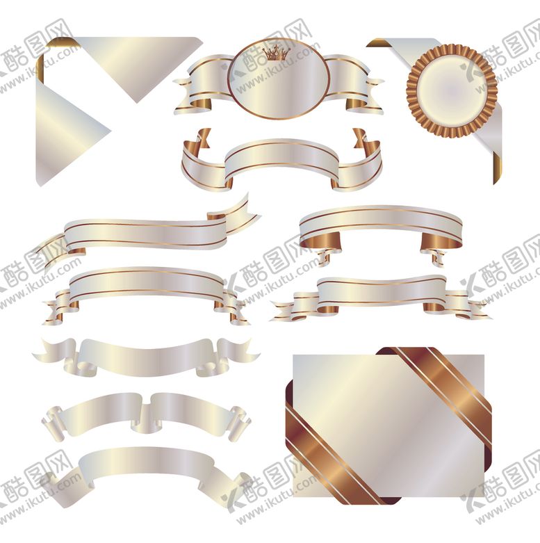 编号：15491011012311311616【酷图网】源文件下载-金色丝带