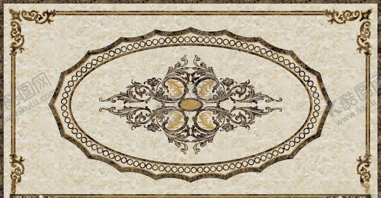 编号：18026309210407213953【酷图网】源文件下载-瓷砖水刀拼花