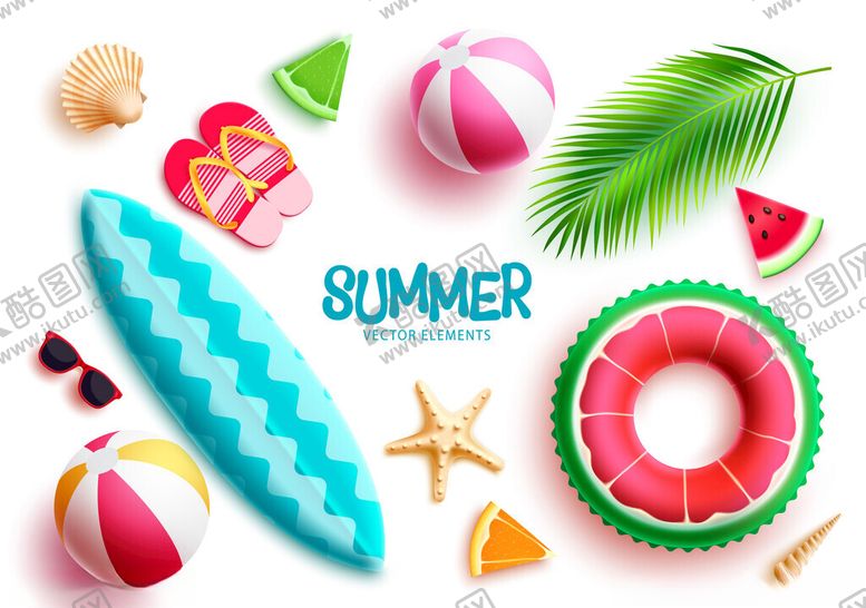 编号：34282410121347269383【酷图网】源文件下载-夏天度假元素