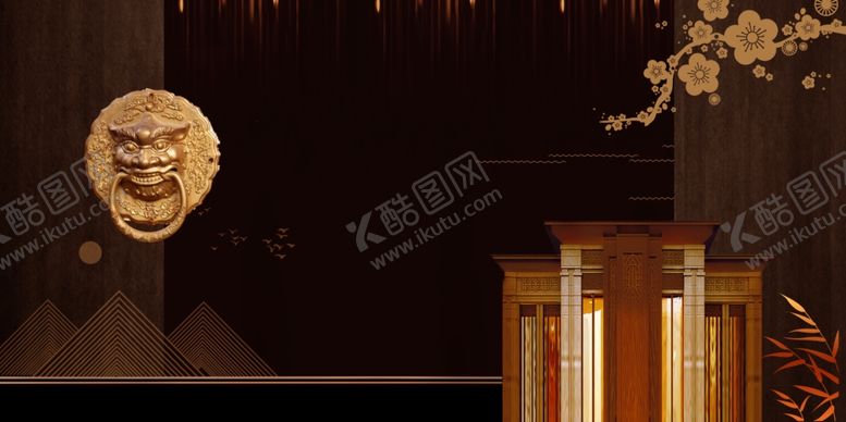 编号：93756206281204354993【酷图网】源文件下载-地产复古活动宣传背景海报素材