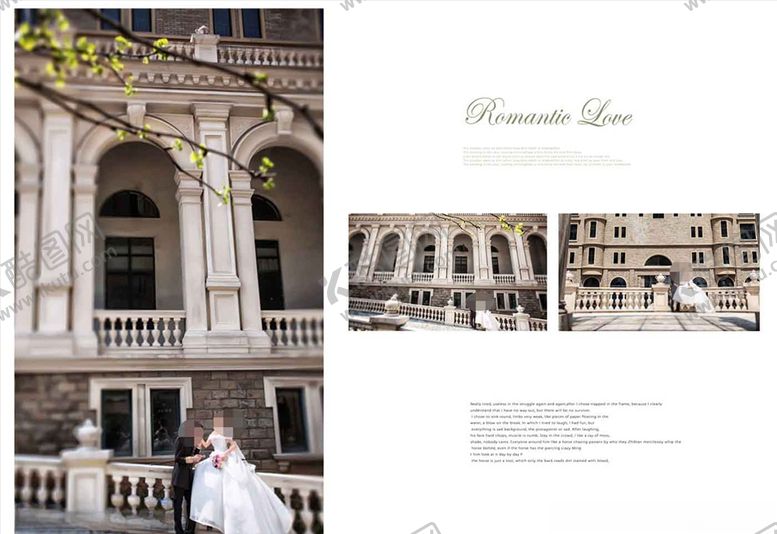 编号：91099909271908419740【酷图网】源文件下载-韩国风影楼婚相册模板之城堡