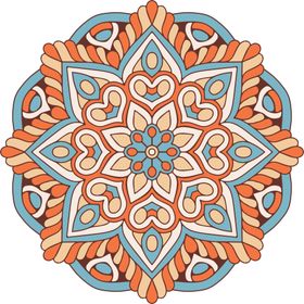 华丽花纹背景抽象复杂复古