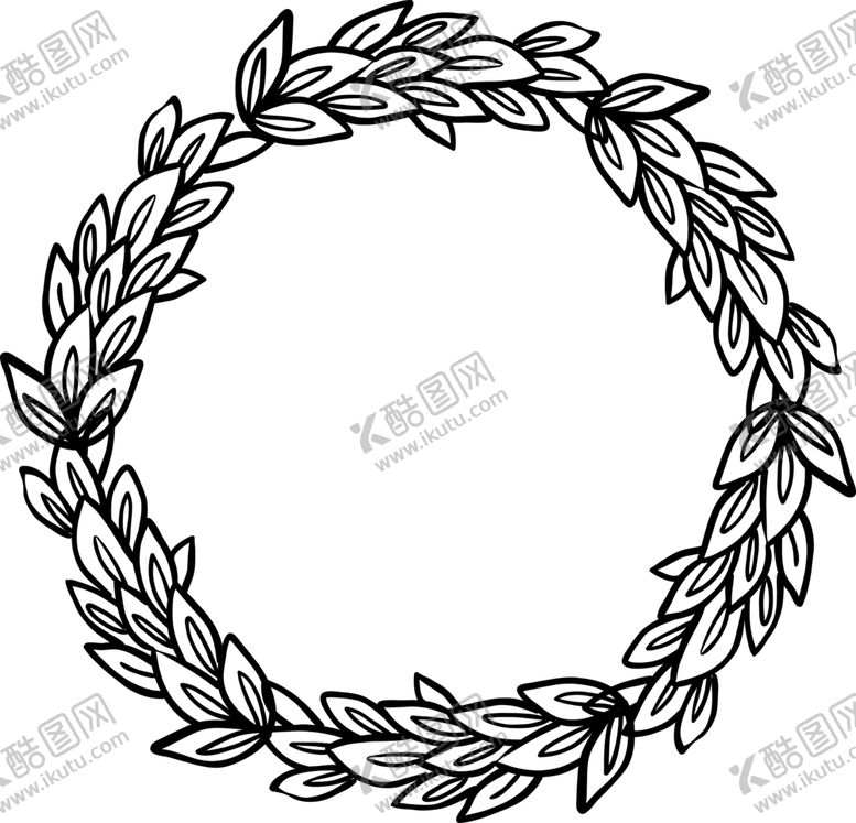 编号：64293805141543109324【酷图网】源文件下载-圆形花环