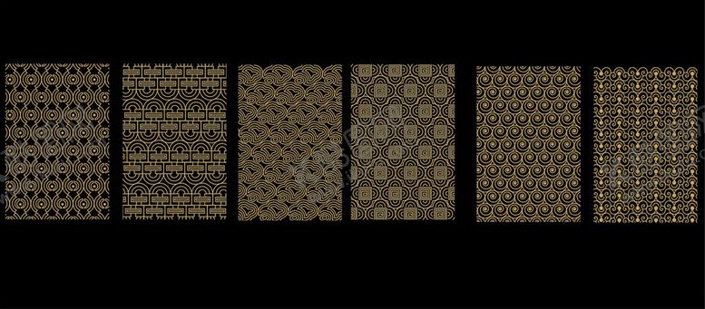 编号：86115410051617384169【酷图网】源文件下载-几何图案纹理集合