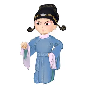 戏曲人物PNG戏曲元素京剧免扣材生卡通脸谱