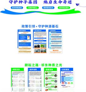 守护种业园区设计文化墙