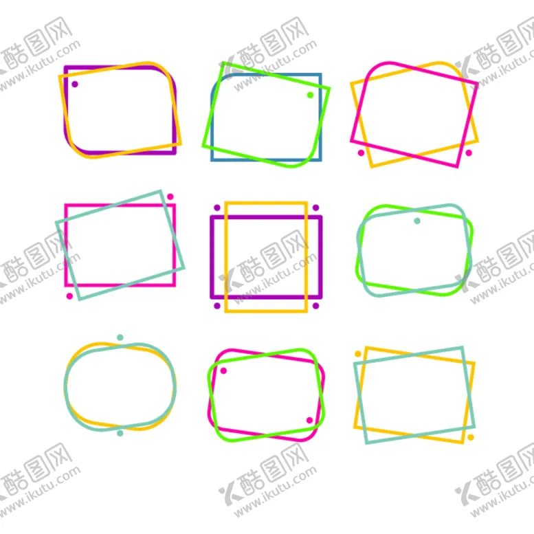 编号：40460012130917199258【酷图网】源文件下载-五彩边框