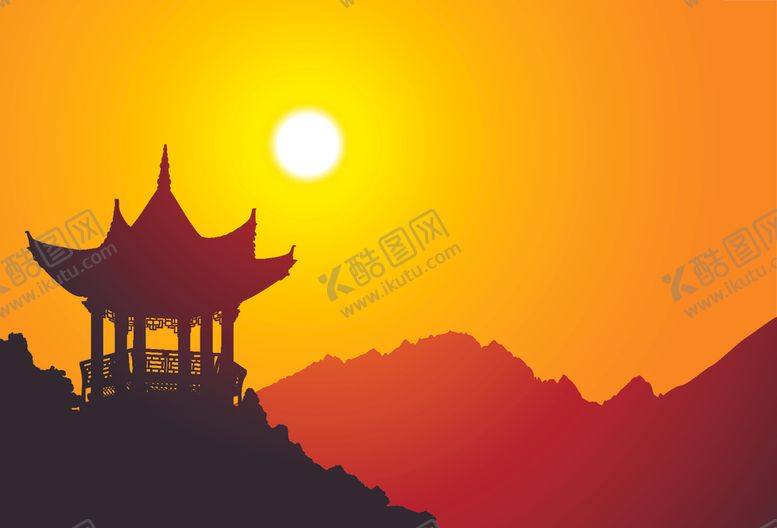 编号：72209609191805152002【酷图网】源文件下载-山川风景创意插画