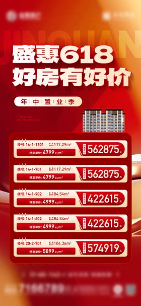 地产618特价房海报