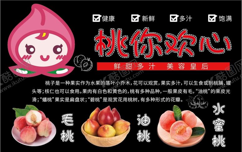 编号：69253709190712161795【酷图网】源文件下载-超市桃子小黑板店教
