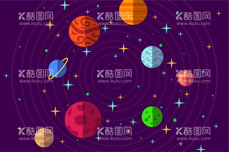 编号：34300611161533113718【酷图网】源文件下载-星球背景 