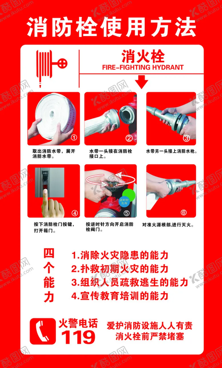 编号：26573110050958029457【酷图网】源文件下载-消防栓使用方法