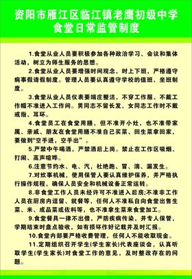 农产品监管制度牌