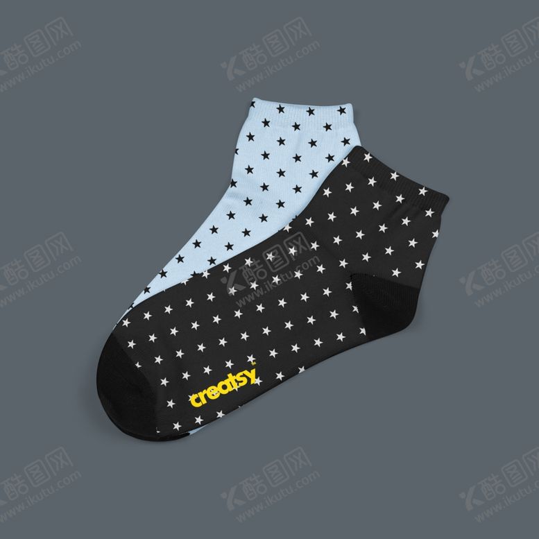 编号：45028806260333456398【酷图网】源文件下载-袜子样机