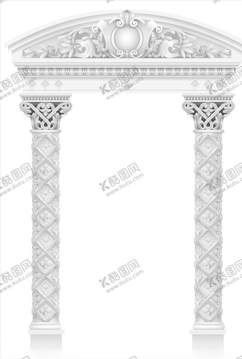编号：23531507032140427526【酷图网】源文件下载-欧式石柱