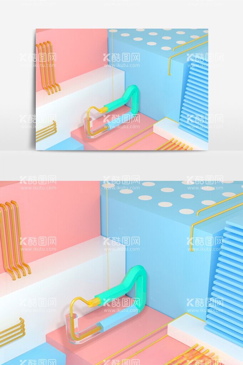 编号：84746212140203128103【酷图网】源文件下载-C4D美陈装置模型