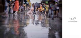 韩国风影楼婚相册模板之滴答街道