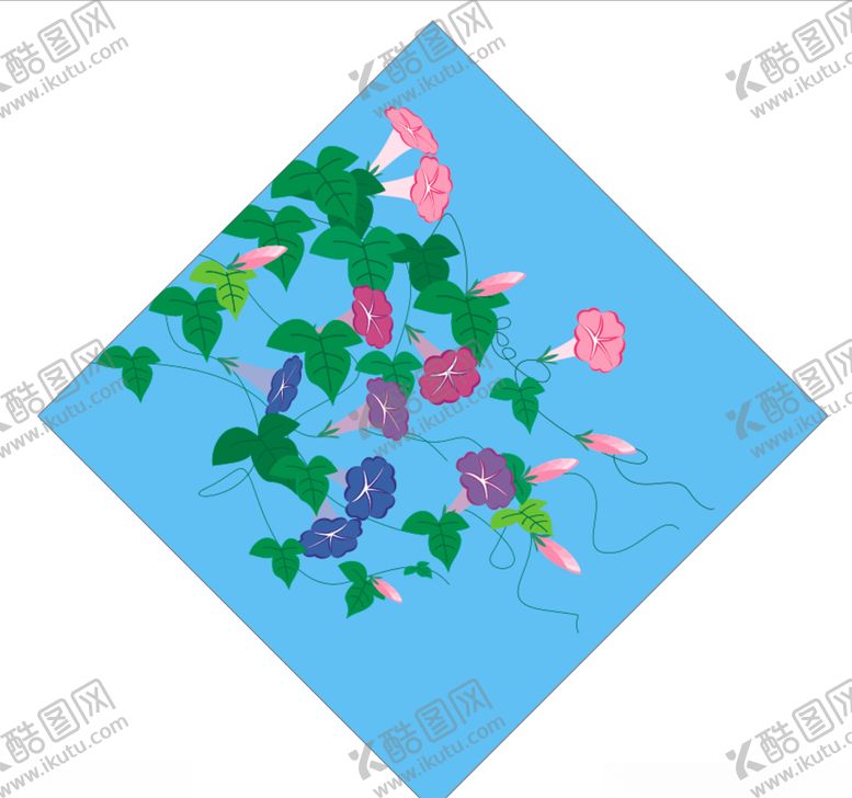 编号：32178706281714521312【酷图网】源文件下载-牵牛花矢量图