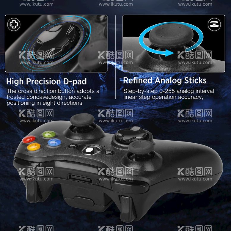 编号：82170409240924291740【酷图网】源文件下载-XBOX 360游戏 手柄细节