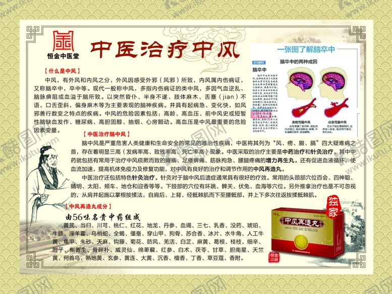 编号：17673410021250508969【酷图网】源文件下载-中医治疗中风
