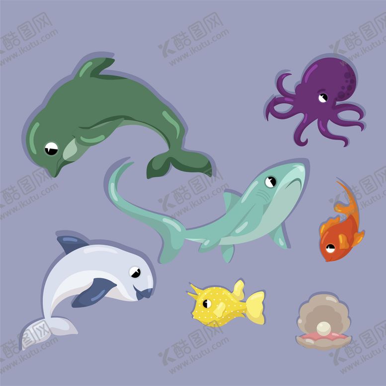 编号：92084609170654526738【酷图网】源文件下载-海洋生物 