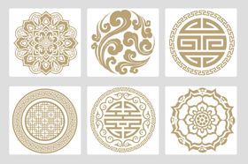 传统中式花纹图案