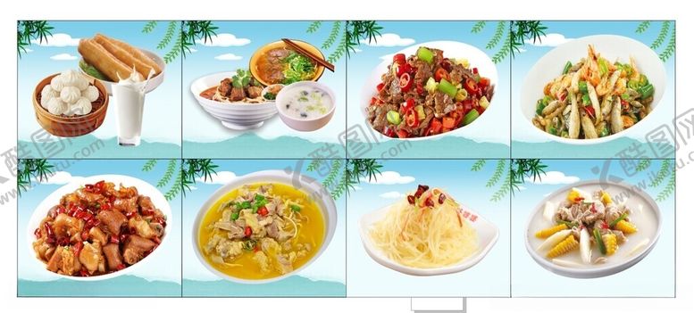 编号：98178502101458494163【酷图网】源文件下载-食堂文化高清菜品图图片